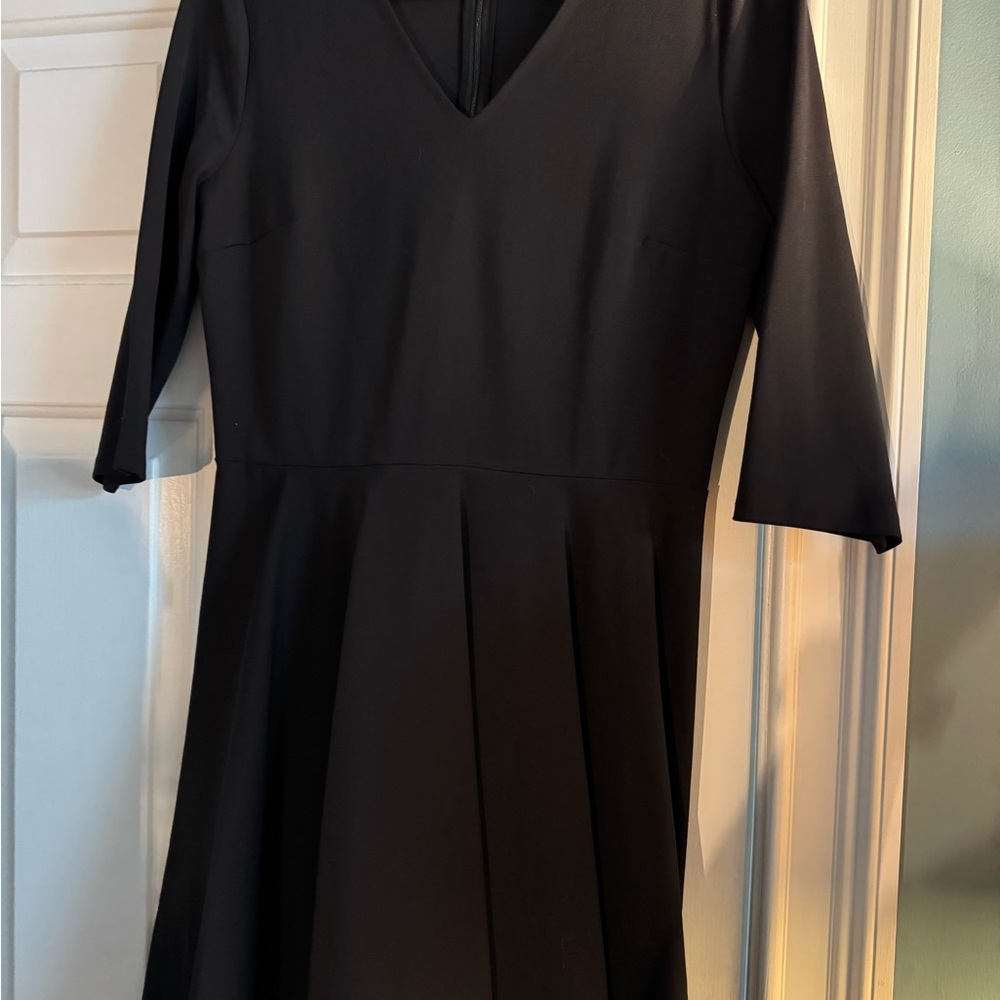 Diane Von Furstenberg Black Long Sleeve Dress